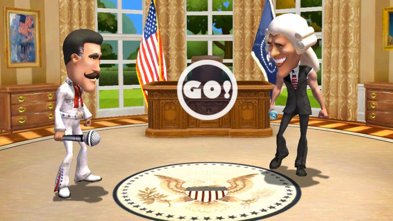Illustration for article titled Barack Obama and Mitt Romney Battle It Out In Their Very Own Violent Video Game